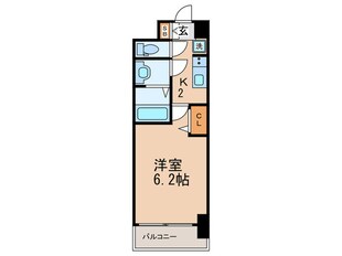 スプランディッド天王寺DUEの物件間取画像